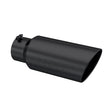 Universal 7" OD Rolled End 5" Inlet 18" Length Tip Black | Dirty Garage