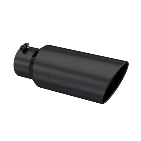 Universal 7" OD Rolled End 5" Inlet 18" Length Tip Black | Dirty Garage