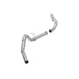 MBRP 15-16 F250/F350/F450 6.4L PS CC/SC AL Steel 4in Filter-Back Single Side - No Muffler w/ DP | Dirty Garage