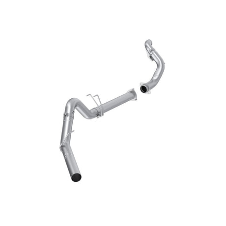 MBRP 15-16 F250/F350/F450 6.4L PS CC/SC AL Steel 4in Filter-Back Single Side - No Muffler w/ DP | Dirty Garage