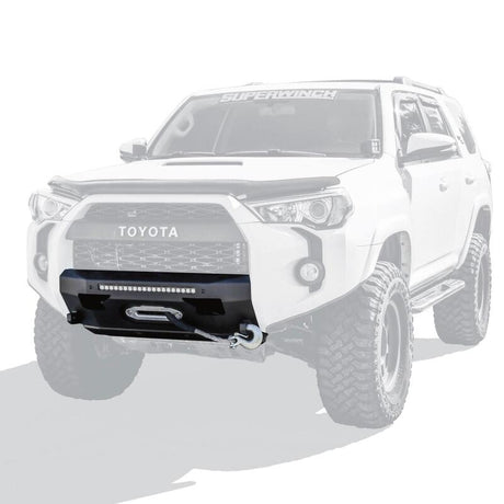 2014-2024 4Runner Pro-Series Winch Mount Black Front Bumper - View 4 | Dirty Garage