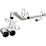 2008-2017 Superduty 4.6L 6.7L DPF Back Stainless Steel 4in Dual Single Passenger Side Rear Exit | Dirty Garage