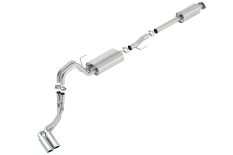Borla 15-16 Ford F-150 3.5L EcoBoost Ext. Cab Std. Bed Catback Exhaust S-Type Truck Side Exit - View 3 | Dirty Garage