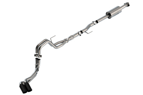 Borla F-150 2021 5.0L 4dr CC SB EC STB Lariat/KR/Platnm/LTD 3/2.25 DSE Cat-Back ATAK Black CHR Tips | Dirty Garage