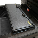 Westin 20-22 Jeep Gladiator JT 4WD 5ft. Bed Hard Tri-Fold Tonneau Cover - Black - View 7 | Dirty Garage