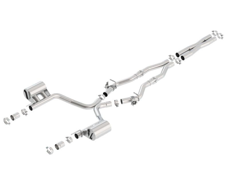 Borla 16-17 Dodge Challenger R/T 5.7L MT/AT ATAK Catback Exhaust (w/MDS Valves ONLY) - View 3 | Dirty Garage