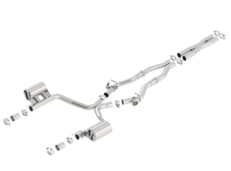 Borla 16-17 Dodge Challenger R/T 5.7L MT/AT ATAK Catback Exhaust (w/MDS Valves ONLY) - View 3 | Dirty Garage