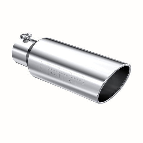 Universal 6" OD Rolled End Tip 4" Inlet 18" Length T304 - View 2 | Dirty Garage