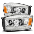 2006-2008 Ram HD Pro-Series Projector Chrome Headlights Sequential Signal DRL | Dirty Garage