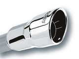 Borla 3in Inlet 4.25in Round Rolled Angle Cut x 4in Long Universal Exhaust Tips - View 2 | Dirty Garage