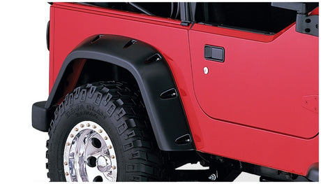 1997-2006 Jeep TJ Pocket Style Fender Flares 4pc - Black | Dirty Garage
