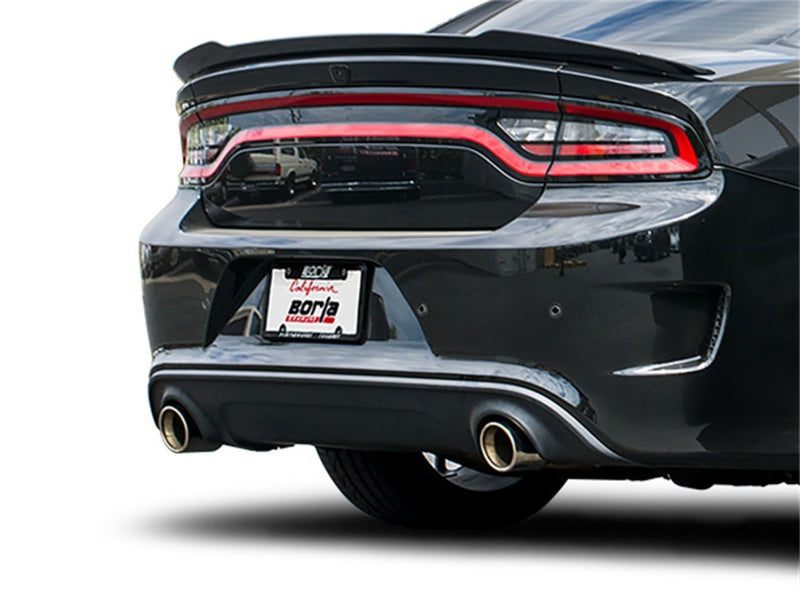 Borla 2015 Dodge Charger Hellcat 6.2L V8 ATAK Catback Exhaust w/ Valves No Tips Factory Valance - View 5 | Dirty Garage