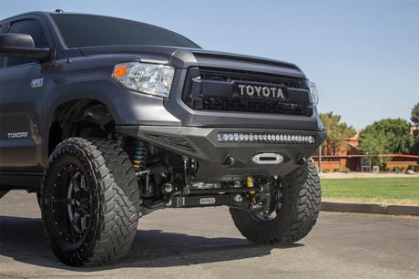 2014-2021 Tundra Stealth Fighter Front Bumper w/ Winch Mount Sensors - View 2 | Dirty Garage