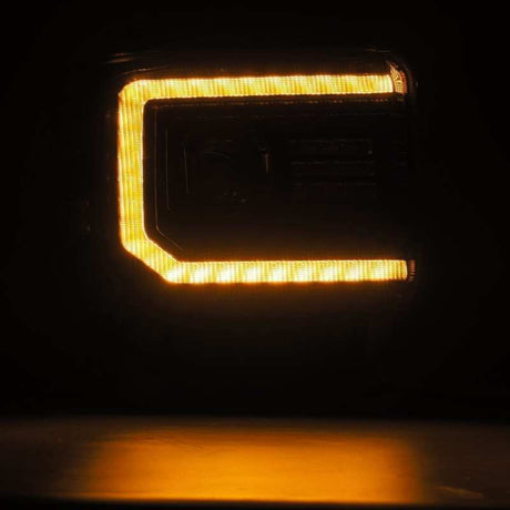 2014-2018 GM HD Luxx-Series LED Projector Black Headlights Active Light Sequential Signal DRL - View 4 | Dirty Garage