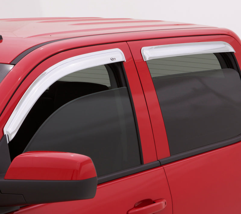 2011-2018 Grand Cherokee Ventvisor Front and Rear Window Deflectors Chrome 4-Piece | Dirty Garage