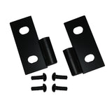 Rugged Ridge 76-06 Jeep CJ / Jeep Wrangler Black Lower Door Hinge Brackets - View 2 | Dirty Garage