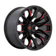 Fuel Flame Gloss Black Milled w/ Candy Red Wheel (D823) | Dirty Garage