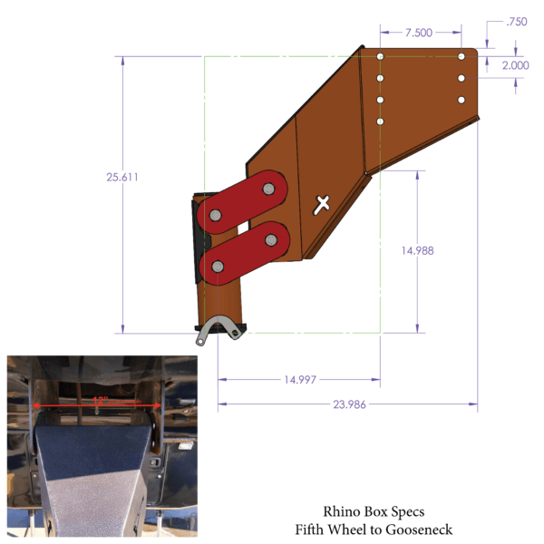 5th Wheel Pin Box Replacement w/ Gooseneck Snaplatch Coupler (GH-8045)