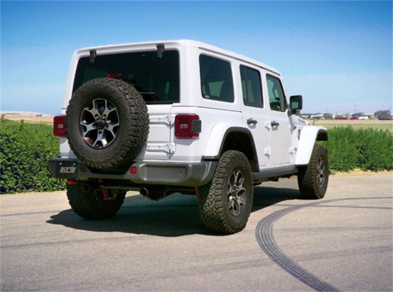 Borla 2018 Jeep Wrangler JL/JLU 3.6L 2DR/4DR Touring SS Axle Back Black Coated Exhaust w/3.5in Tips - View 3 | Dirty Garage