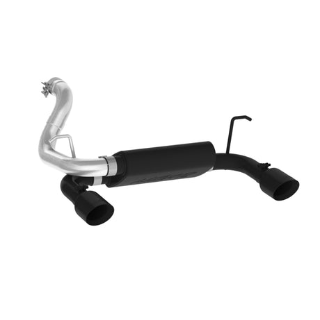 2018-2024 Wrangler 3.6L V6 Dual Rear Exit Axle Back BLK Exhaust System - View 3 | Dirty Garage