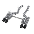 MBRP 18-22 BMW M2 Competition 3.0L T304 SS 3in Resonator-Back Exhaust Quad Rear w/ Carbon Fiber Tips | Dirty Garage