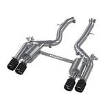 MBRP 18-22 BMW M2 Competition 3.0L T304 SS 3in Resonator-Back Exhaust Quad Rear w/ Carbon Fiber Tips | Dirty Garage
