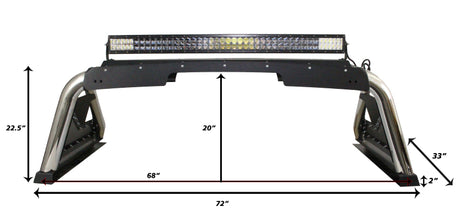 Go Rhino 07-20 Toyota Tundra Sport Bar 2.0 (Full Size) - Tex Blk - View 11 | Dirty Garage