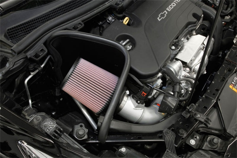 2017-2018 Cruze 1.4L Turbo Silver Typhoon Short Ram Intake - View 4 | Dirty Garage