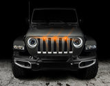 2018-2022 Gladiator Pre-Runner Style LED Grille Kit Amber - View 3 | Dirty Garage