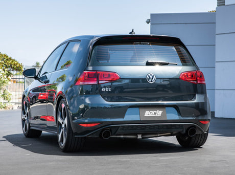 Borla 15-17 Volkswagen GTI (MK7) 2.0T AT/MT SS S-Type Catback Exhaust w/Black Chrome Tips - View 3 | Dirty Garage
