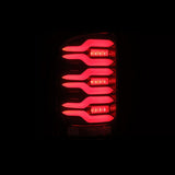 2014-2018 GM 1500 2500HD 3500HD Luxx-Series LED Tail Lights Black Red Active Light Sequential Signal - View 3 | Dirty Garage