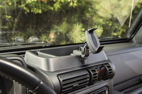 Rugged Ridge Dash Multi-Mount W/Phone Holder 97-06 Jeep Wrangler - View 4 | Dirty Garage