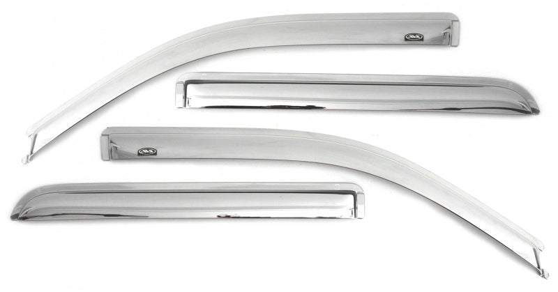 2020-2022 GM 1500 Ventvisor Window Deflectors Chrome 4-Piece F&R Ext Cab/DC - View 2 | Dirty Garage