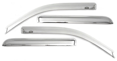 2020-2022 GM 1500 Ventvisor Window Deflectors Chrome 4-Piece F&R Ext Cab/DC - View 2 | Dirty Garage