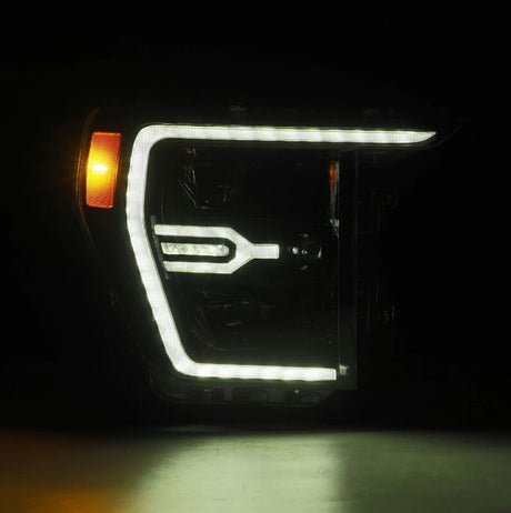 2021-2023 F-150 Luxx-Series Projector Alpha-Black Headlights - View 4 | Dirty Garage