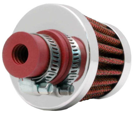 Universal 2in Base OD x .375in Flange ID x 1.75in H Rubber Base Crankcase Vent Filter - View 3 | Dirty Garage
