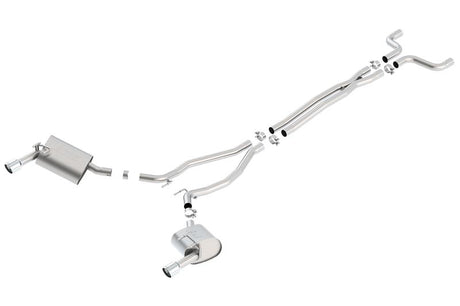 Borla 14-15 Camaro 3.6L V6 Single Split Rear Exit Touring Catback Exhaust - View 2 | Dirty Garage
