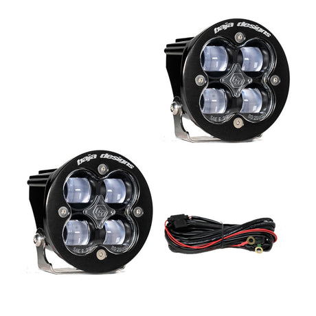 Universal Squadron-R SAE LED Spot Light Clear Pair | Dirty Garage