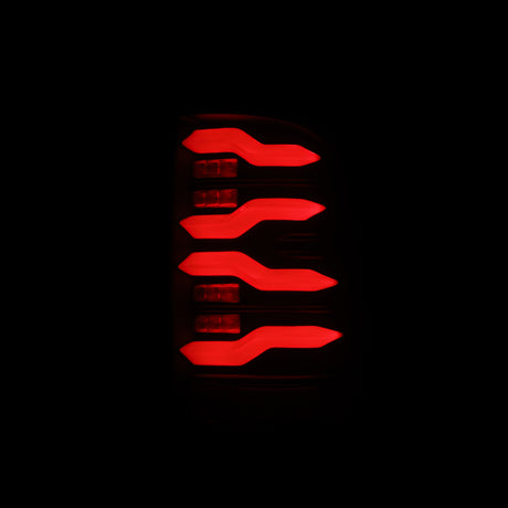 2009-2018 Ram HD Luxx-Series LED Tail Lights Alpha-Black with Activation Light and Sequential Signal - View 4 | Dirty Garage