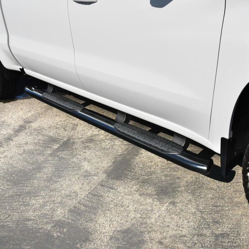 Westin 2019 Chevrolet Silverado/Sierra 1500 Crew Cab Non LD PRO TRAXX 5 Oval Nerf Step Bars - Black - View 4 | Dirty Garage