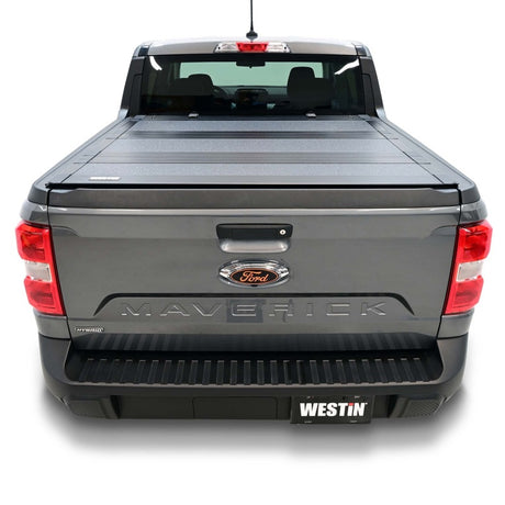Westin 22-26 Ford Maverick 4WD 4ft. 6in. Bed Hard Tri-Fold Tonneau Cover - Black - View 3 | Dirty Garage