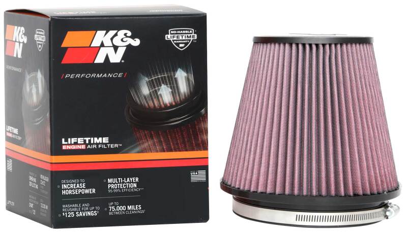 Universal Clamp-On Air Filter 6in FLG/7-1/2in B/5in T/6-1/2in H - View 9 | Dirty Garage
