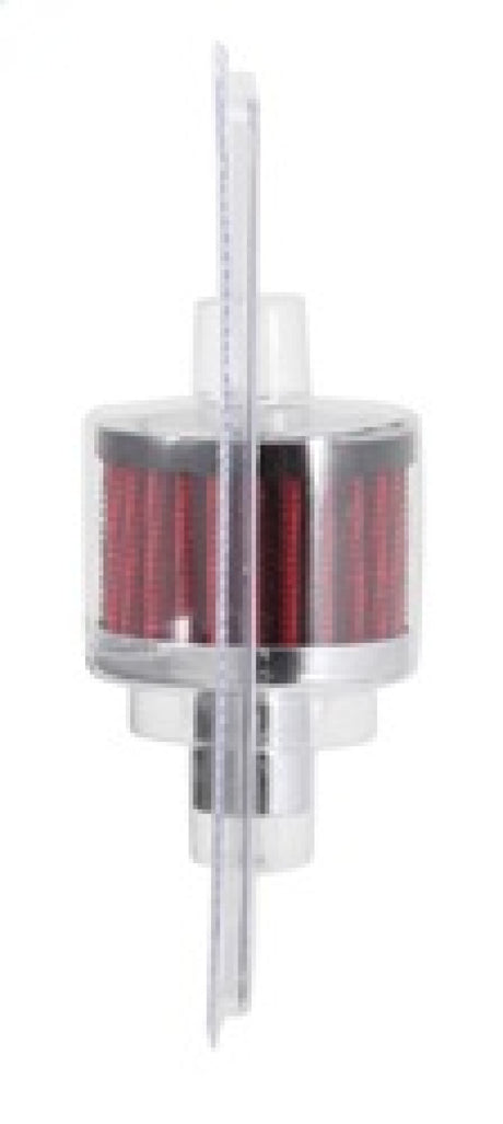 Universal Steel Base Crankcase Vent Filter .75in Vent OD x 2in OD x 1.5in Height - View 10 | Dirty Garage