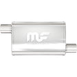 Universal Muffler Mag Stainless Steel 14x4x9 2.5/2.5 O/O | Dirty Garage