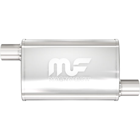 Universal Muffler Mag Stainless Steel 14x4x9 2.5/2.5 O/O | Dirty Garage