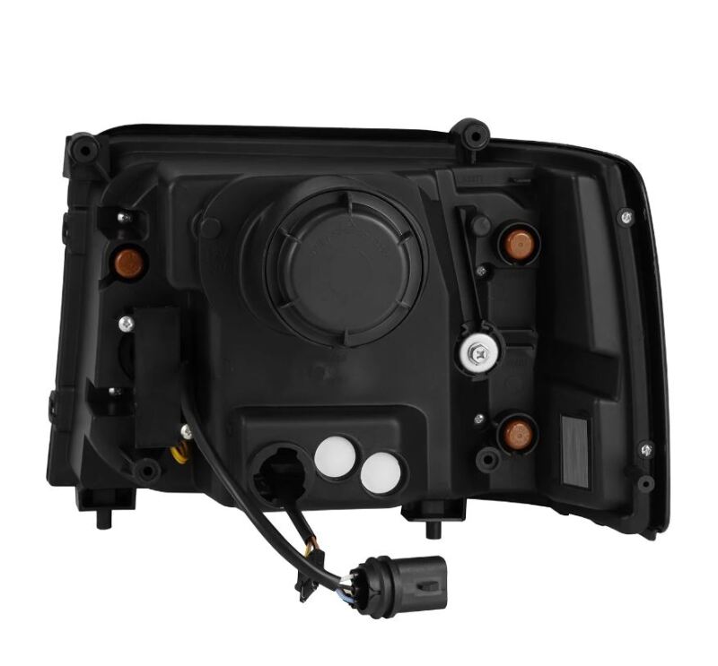 1992-1996 Super Duty Bronco Nova-Series LED Projector Alpha-Black Headlight Active Light SS & Switchback DRL - View 4 | Dirty Garage