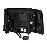 1992-1996 Super Duty Bronco Nova-Series LED Projector Alpha-Black Headlight Active Light SS & Switchback DRL - View 4 | Dirty Garage