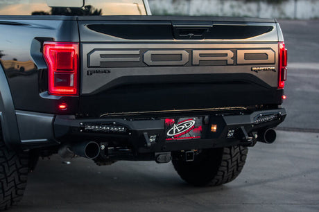 2017-2020 F-150 Raptor HoneyBadger Rear Bumper w 10in SR LED Mounts | Dirty Garage