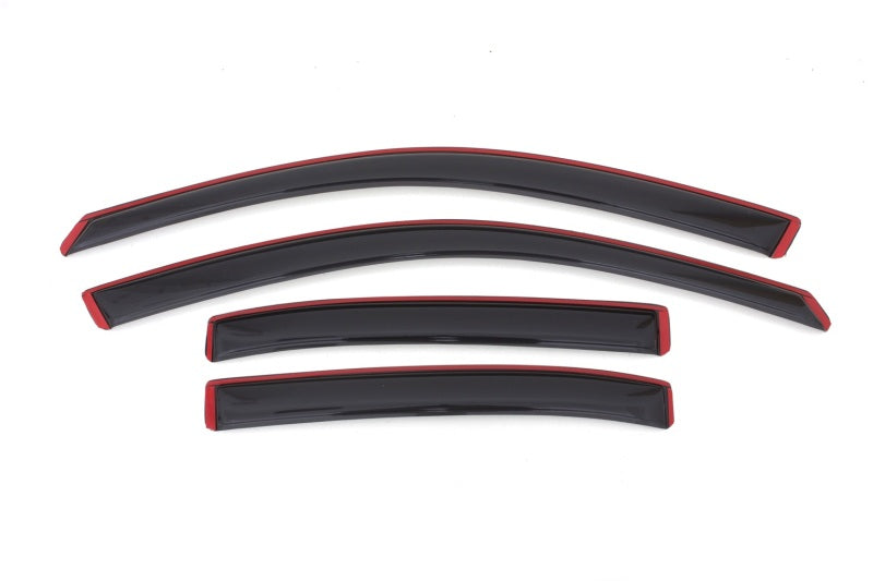 2013-2015 Malibu Ventvisor Front and Rear Window Deflectors Smoke 4-Piece - View 2 | Dirty Garage