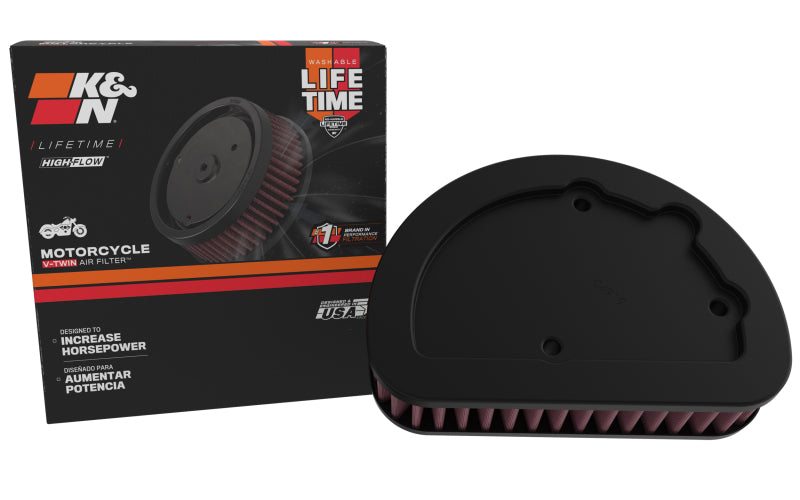 Universal Replacement Unique Air Filter 6.625in L x 4.75in W x 1.625in H with 1 Flange for Harley Davidson - View 10 | Dirty Garage